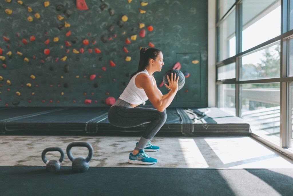 woman working out