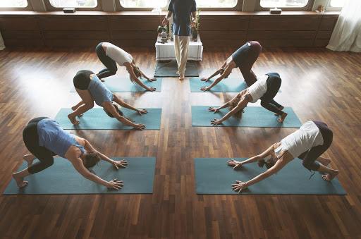 YOGA training in the gym