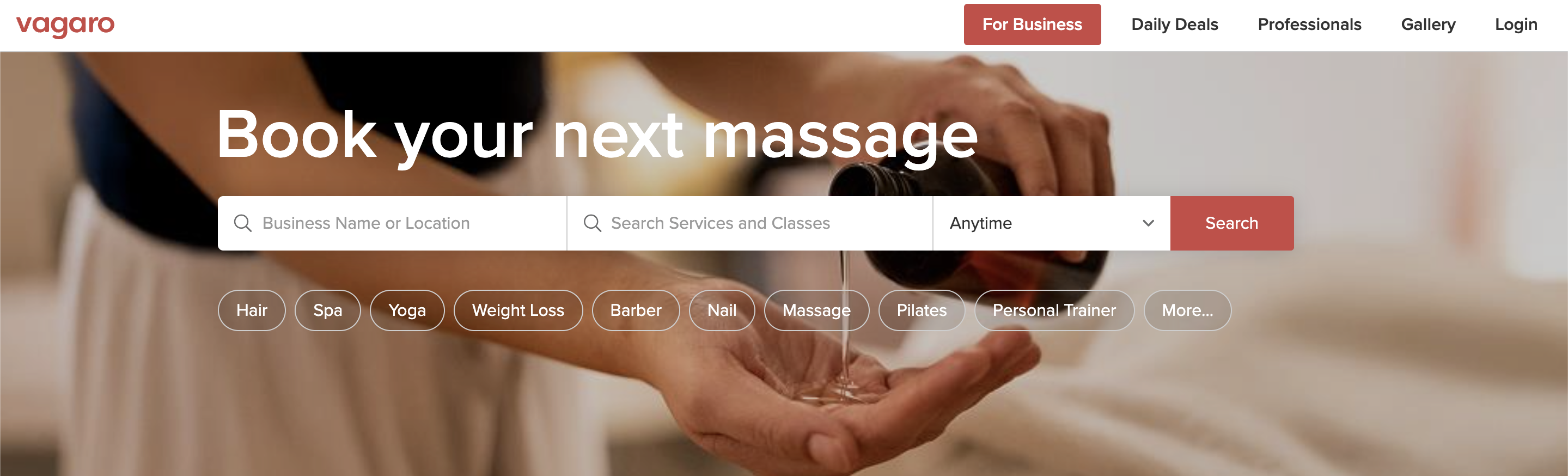 Vagaro homepage banner